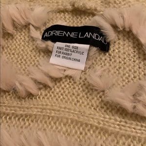 Adrienne Landau Wrap with rabbit embellishments